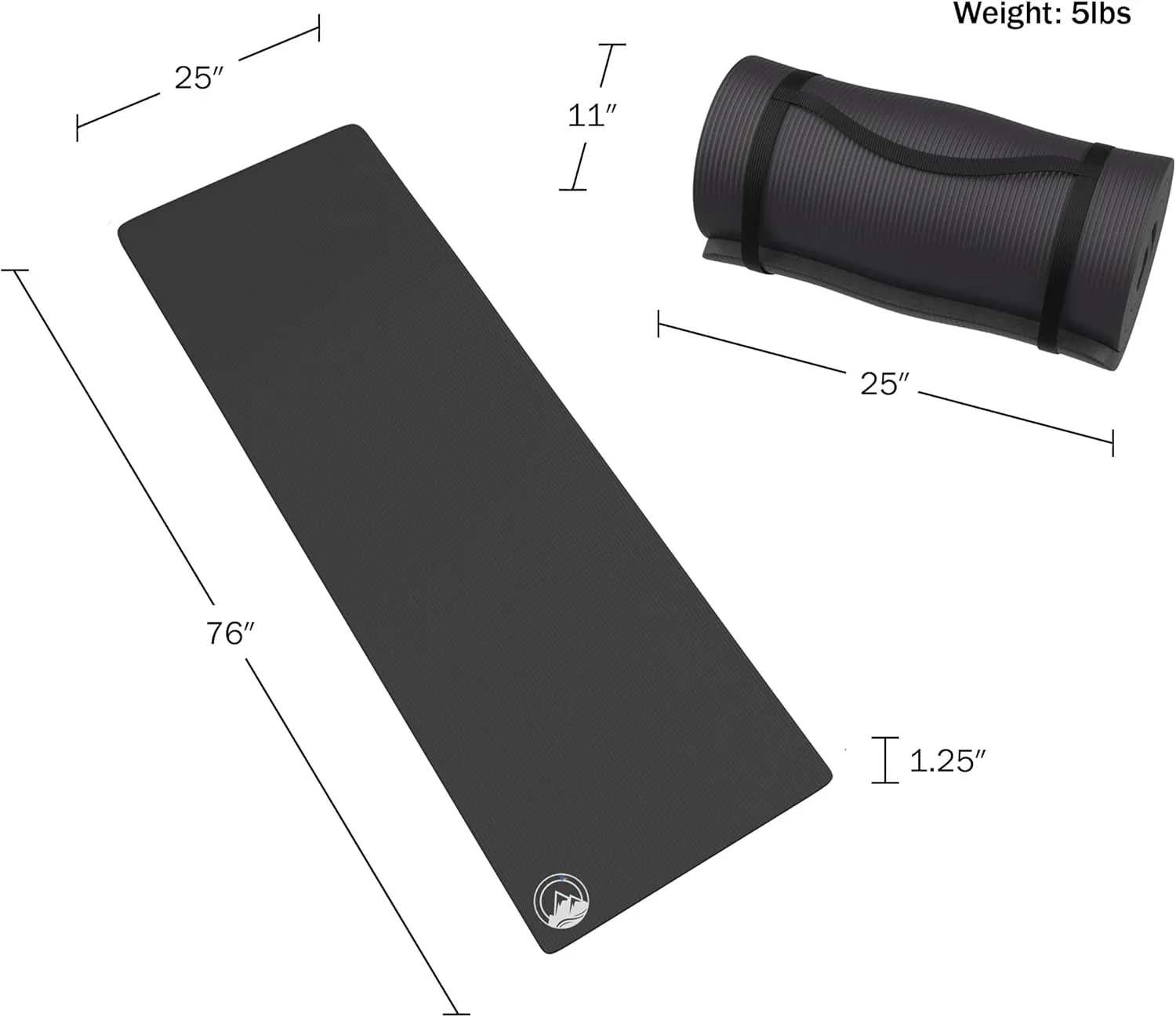 Foam Sleeping Pad for Camping - 0.75-Inch-Thick Waterproof Sleep Pad with Carry Straps for Cots, Tents, or Sleepovers by Wakeman Outdoors (Blue)
