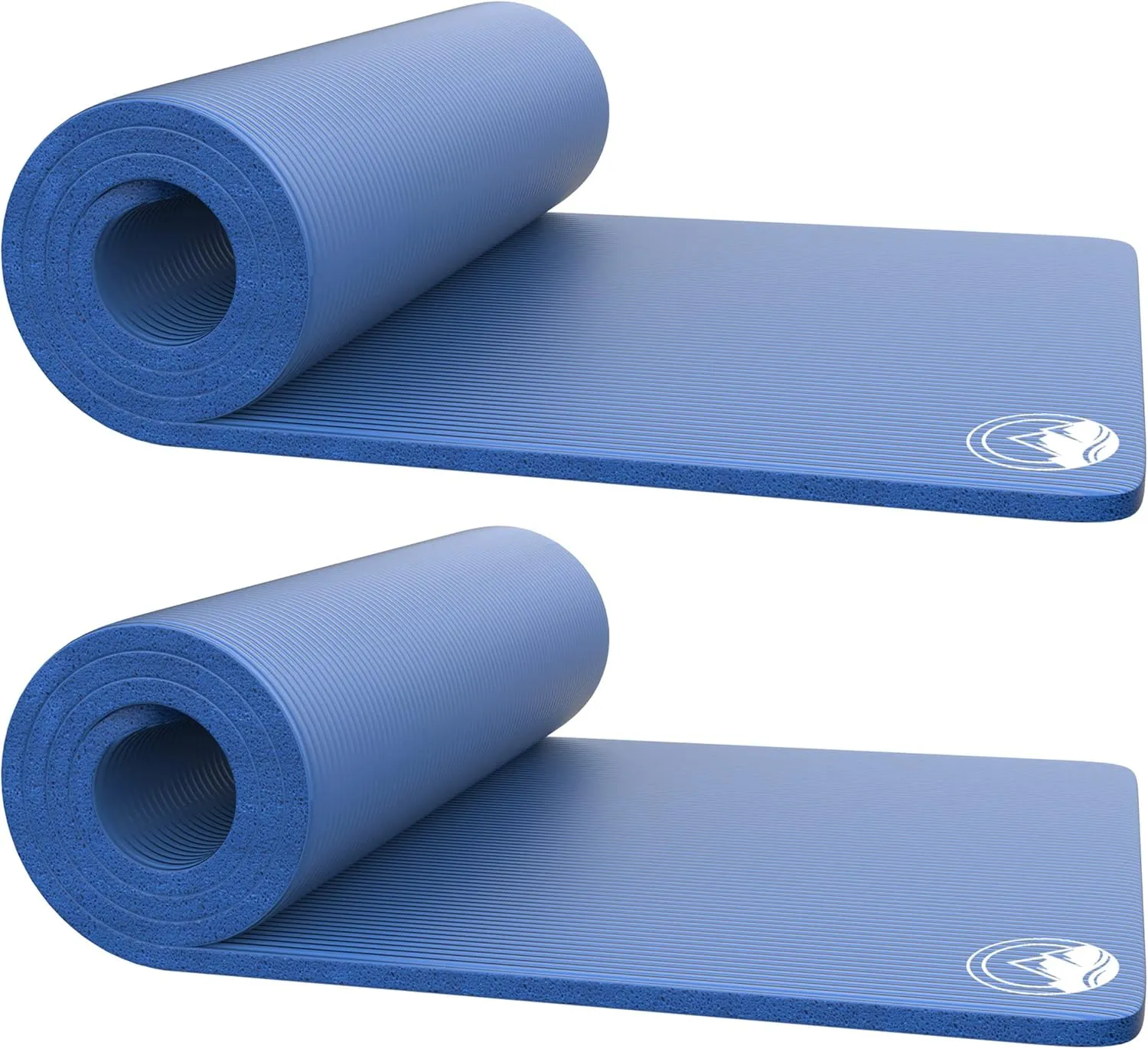Foam Sleeping Pad for Camping - 0.75-Inch-Thick Waterproof Sleep Pad with Carry Straps for Cots, Tents, or Sleepovers by Wakeman Outdoors (Blue)