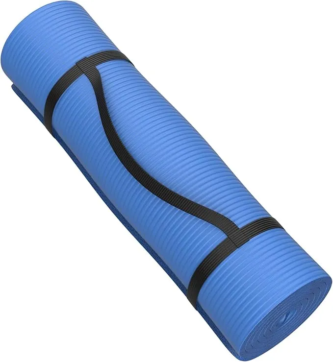 Foam Sleeping Pad - Lightweight 0.5-Inch Mat for Camping, Cots, Tents, Backpacking, and Yoga - Non-Slip and Waterproof with Handle by Wakeman