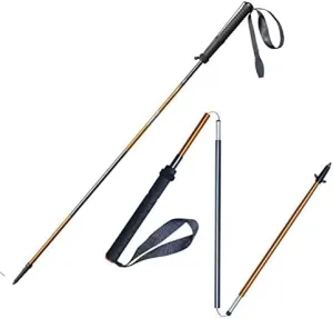 Fold Carbon Cork Trekking Poles/Sticks, Folding, Collapsible, Ultralight Mobility Aid for Women Men Hikers, Perfect for Hiking, Walking, Backpacking and Snowshoeing