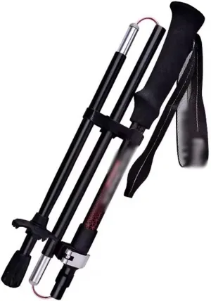 Foldable Portable Trekking Poles, Ultralight Nordic Walking Sticks, Telescopic, Quick Locks, for Camping