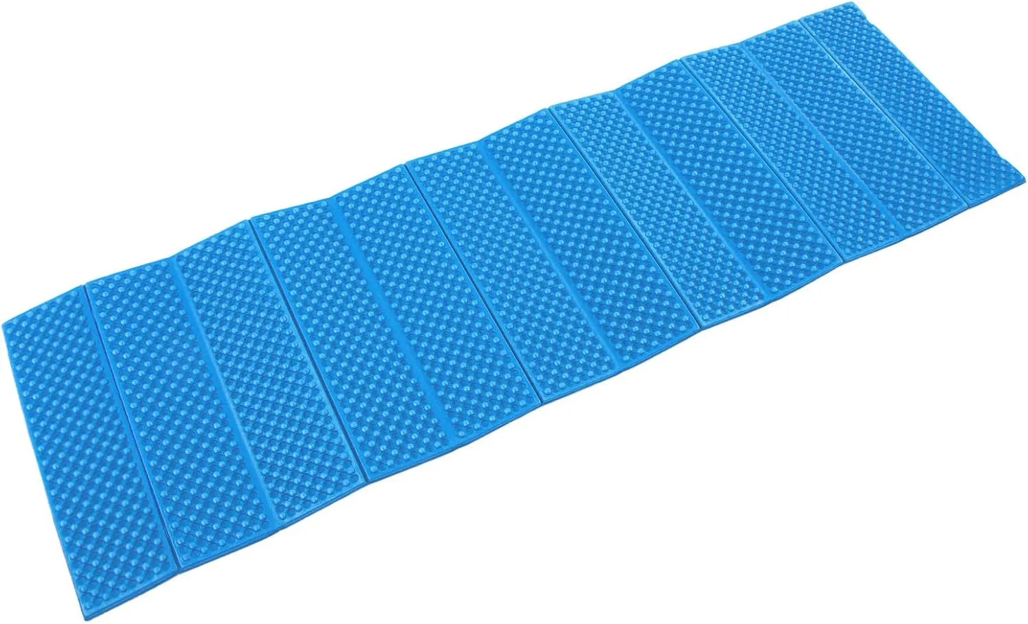 Foldable Sleeping Pad, Good Elasticity Egg Crate Foam Pad Black Bottom 2cm Thick Double Egg Feeder for Outdoor Picnics
