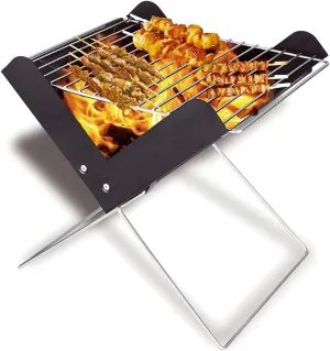 Folding Match Stove, Outdoor Camping Stove, Light and Portable, with Grill, Suitable for Tent, Shelter, Outdoor Portable Stove for Camping Heating and BBQ