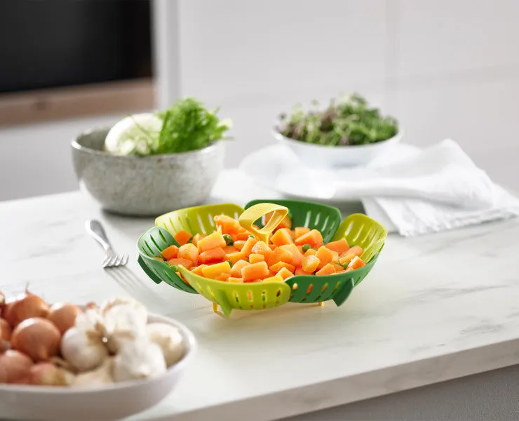 Folding Steamer Basket (Green)