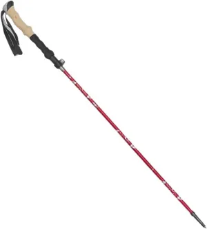 Folding Trekking Poles Carbon Fiber Pattern Collapsible Hiking Stick Outdoor Camping