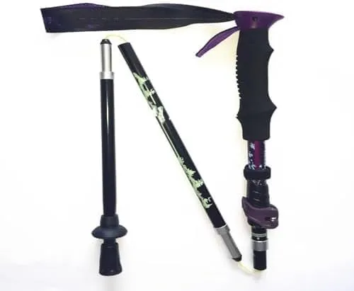 Folding Trekking Poles Hiking Crutches Walking Sticks Outdoor Gear