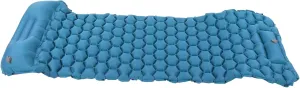 Foot Press Inflatable Camping Sleeping Pad Mat, Portable Cushion Mattress for Tent, Hiking, Travel, Tear Resistant Nylon Fabric, Comfortable with 2 Way Valve R Value: 1.3[Blue 3]