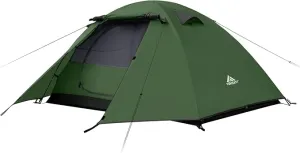 Forceatt Camping Tent 2/3/4 Person, Professional Waterproof & Windproof Lightweight Backpacking Tent Suitable for Outdoor,Hiking,Camping, Mountaineering and Travel