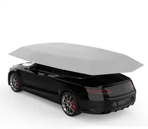 Four-Season Automatic Car Tent Cover Carport Folded, Car Umbrella Tent Car Sunshade with Anti-UV, Water-Proof, Proof Wind, Snow, Storm Hail 4.5 2.3M