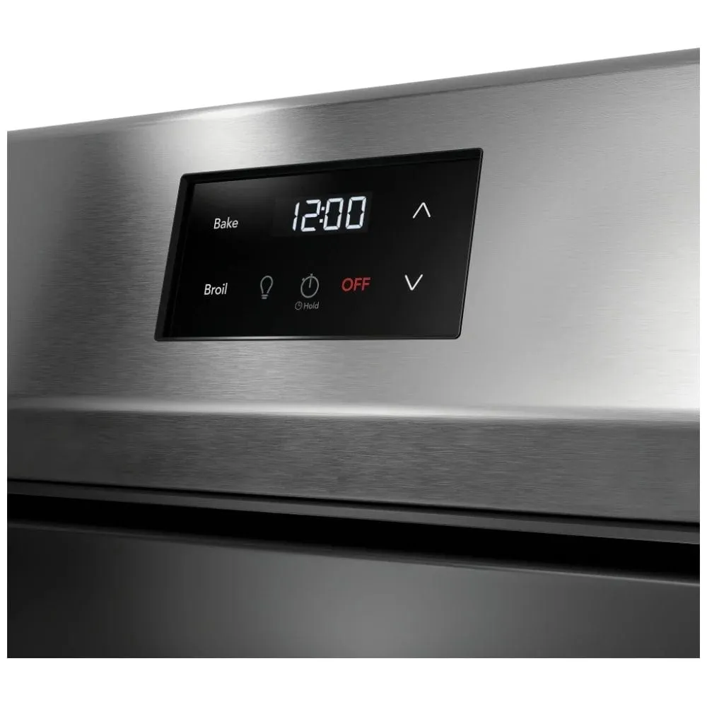 Frigidaire FCRG3052BS Gas Range, 30 inch Exterior Width, 5 Burners, 5.1 cu. ft. Capacity, Storage Drawer, 1 Ovens, Stainless Steel colour