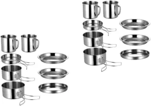 GANAZONO Camping Pot Camping Accessories Camping Cookware Grill Tools Cutlery Portable Kettle Airtight Oven