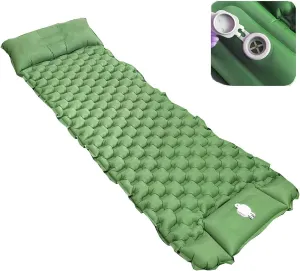 GaRcan Inflatable Sleeping Mattress Inflatable Sleeping Mat Lightweight, Portable Sleeping Pad, Ultralight Camping Mattress with Pillow, Ultralight and Small Pack Size, for Hiking and Outdoor