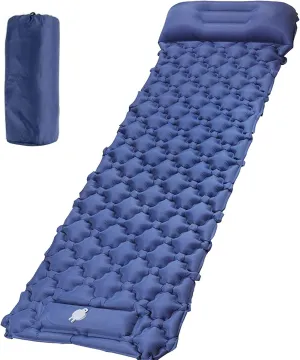 GaRcan Inflatable Sleeping Mattress Inflatable Sleeping Mat Ultralight, Portable Sleeping Pad, Waterproof Comfortable Roll Mats with Pillow, Ultralight and Small Pack Size, for Travelling