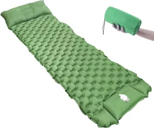 GaRcan Inflatable Sleeping Mattress Lightweight, Portable Sleeping Pad, Ultralight Camping Mattress with Pillow, Ultralight and Small Pack Size, for Hiking and Outdoor