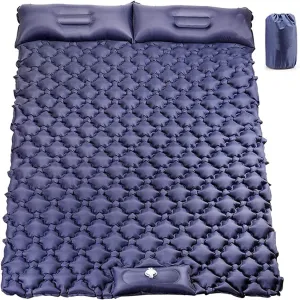 GaRcan Inflatable Sleeping Mattress Self Inflating Camping Mat, Portable Sleeping Pad, Waterproof Comfortable Roll Mats with Pillow, Sleeping Pad with Built-in Air Pump, for Backpacking (