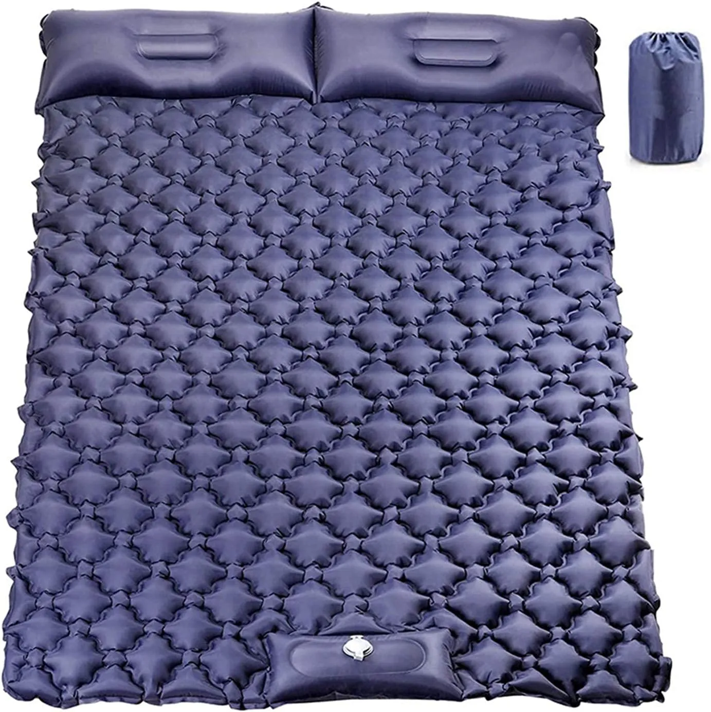 GaRcan Inflatable Sleeping Mattress Self Inflating Camping Mat, Portable Sleeping Pad, Waterproof Comfortable Roll Mats with Pillow, Sleeping Pad with Built-in Air Pump, for Backpacking (