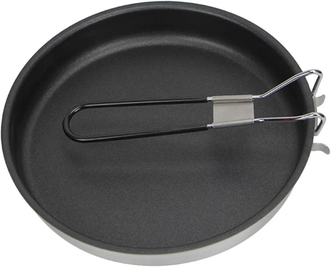 Garneck Non Stick Frying Pan Portable Camping Cookware for Omelets Steaks and Pancakes Easy to Clean for Outdoor and Home Cooking