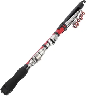 Garneck Portable Carbon Fishing Pole Mini Telescopic Rod Perfect for Ice Saltwater Fishing