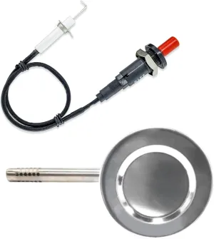Gas Burner with Screw Replacement for Masterbuilt MB20051311 30-inch Propane Smoker