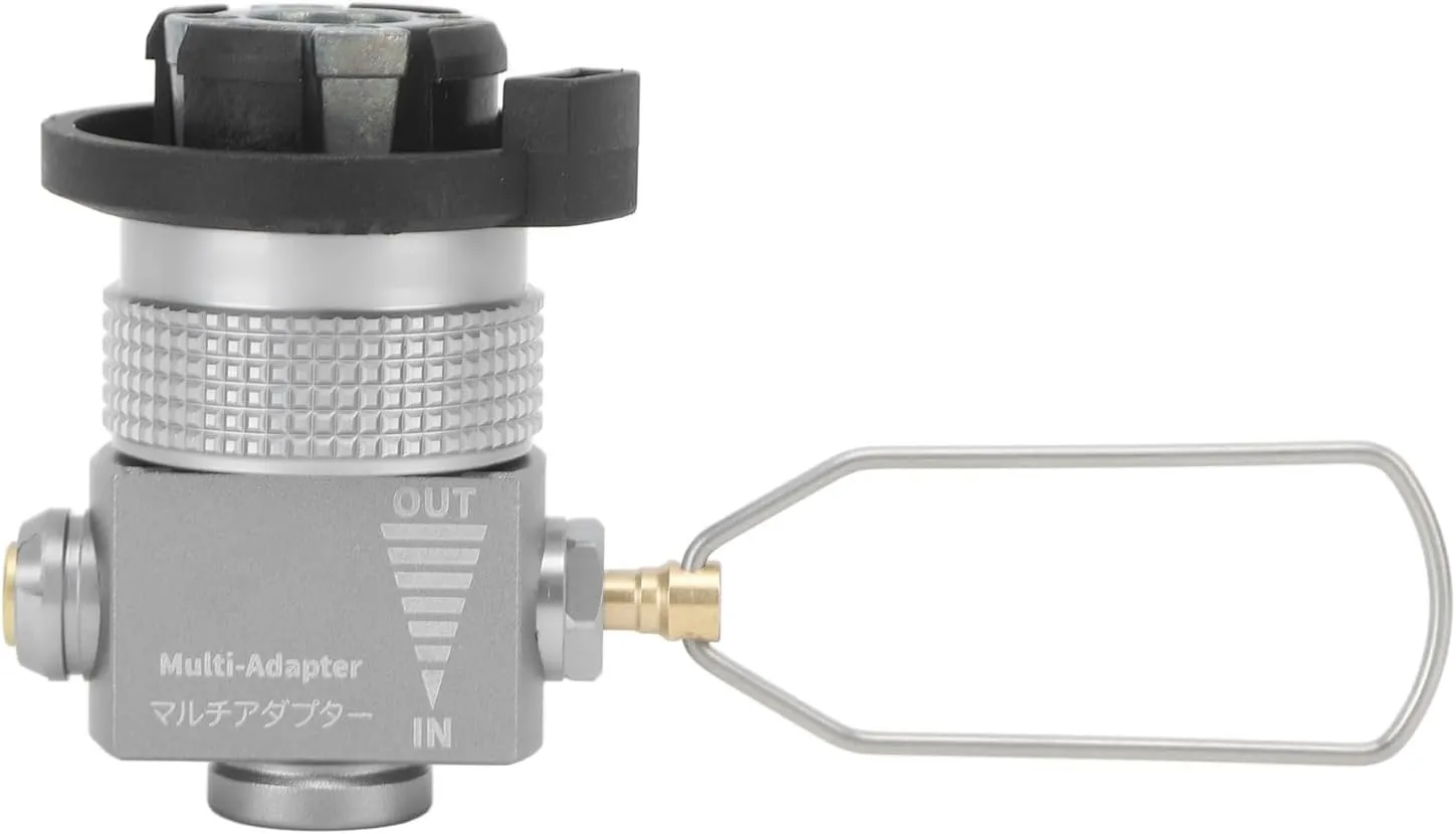Gas Canister Refill Adapter Vent Valve Kit Portable Camping Stove Fittings for Outdoor Activities