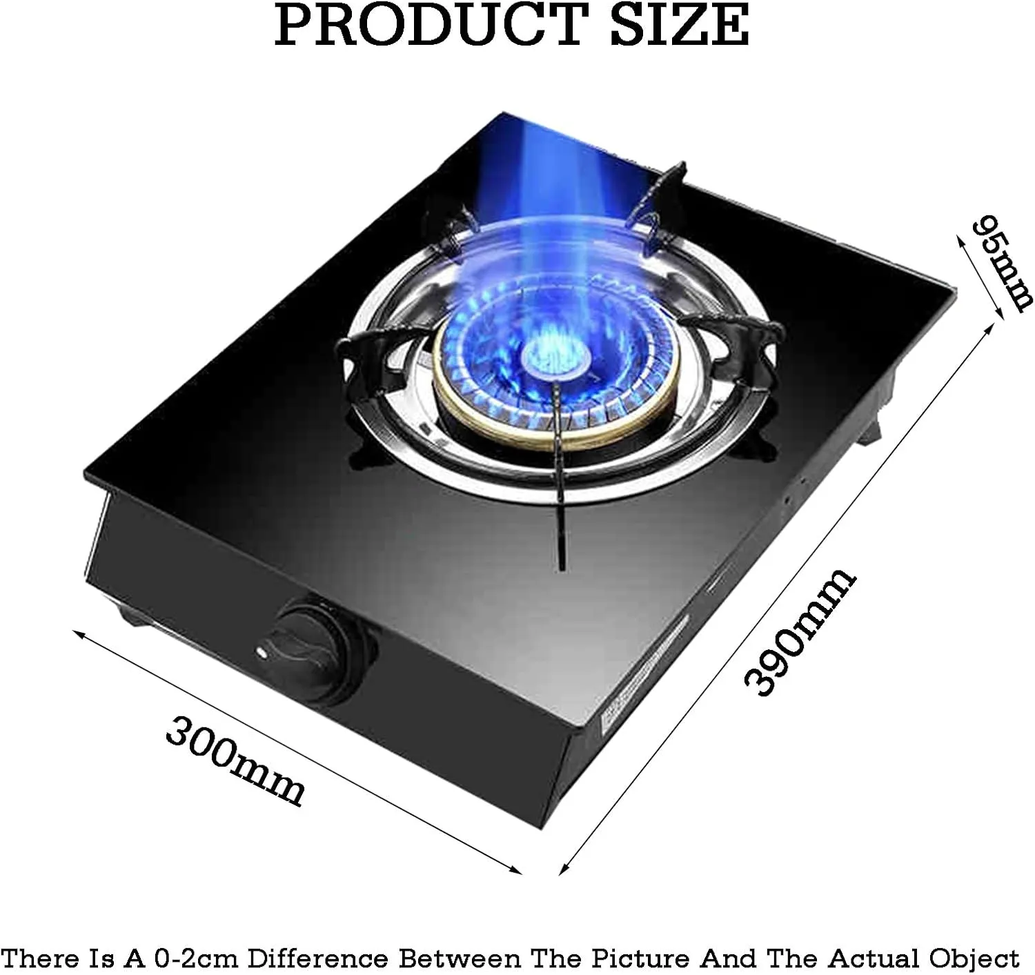 Gas Stove Portable Outdoor for Camping,Indoor Table Top Cooker Single Burner Gas Hob,with Flame Failure Protection,Home(LPG)