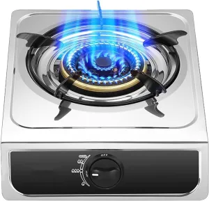 Gas Stove Portable Outdoor for Camping,Table Top Cooker Single Burner Gas Hob,for Caravan Home Kitchen Garden Catering(NG)