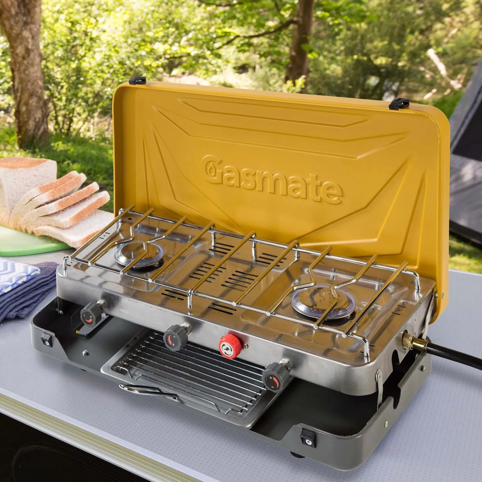 Gasmate - Classic 2 Burner Stove with Grill