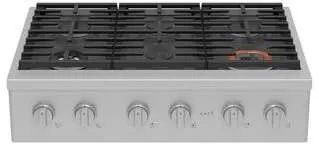GE Cafe CGU366P2TS1 36" Commercial-Style Gas Rangetop