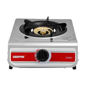 Geepas Single Burner Gas Cooker Auto Ignition Cook-top high Fuel Efficiency GK681