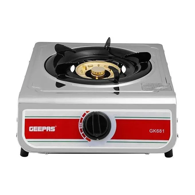 Geepas Single Burner Gas Cooker Auto Ignition Cook-top high Fuel Efficiency GK681
