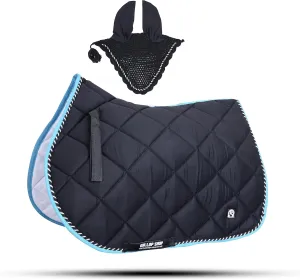 General Saddle Pads with Matching Fly Veil Set (Ship from USA)