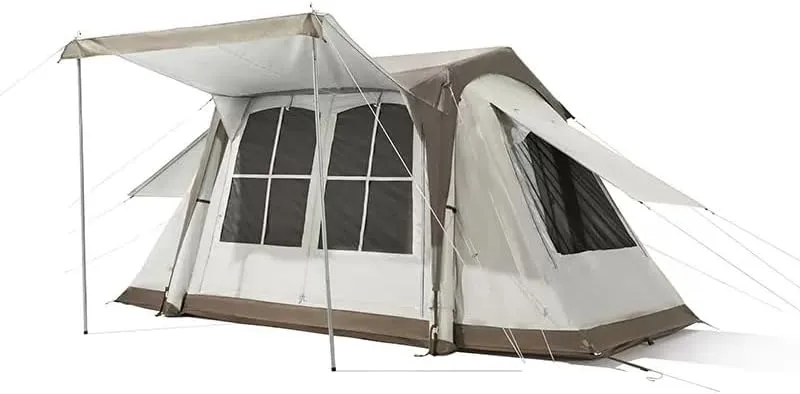 GeRRiT Inflatable Tent, Outdoor Camping Equipment, Portable Folding Tent, 10.9㎡, Rainproof and Sunproof, Toplight, Multi-Directional Breathable