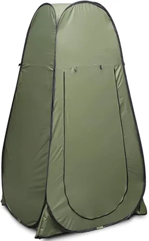 GeRRiT Outdoor Privacy Tent Pop Up Shower Tent Instant Portable Outdoor Privacy Tent, Camp Toilet, Changing Room, Rain Shelter with Window – for Camping and Beach