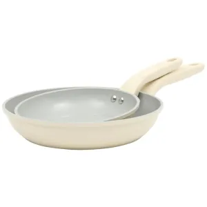 Gibson Home Barnsdall 2 Piece 8 Inch and 10 Inch Nonstick Aluminum Frying Pan Se