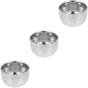 GLEAVI 3pcs Shaving Cup for Men Aluminum Shaving Bowl Shave Set High-grade Material Stable Base Perfect Present