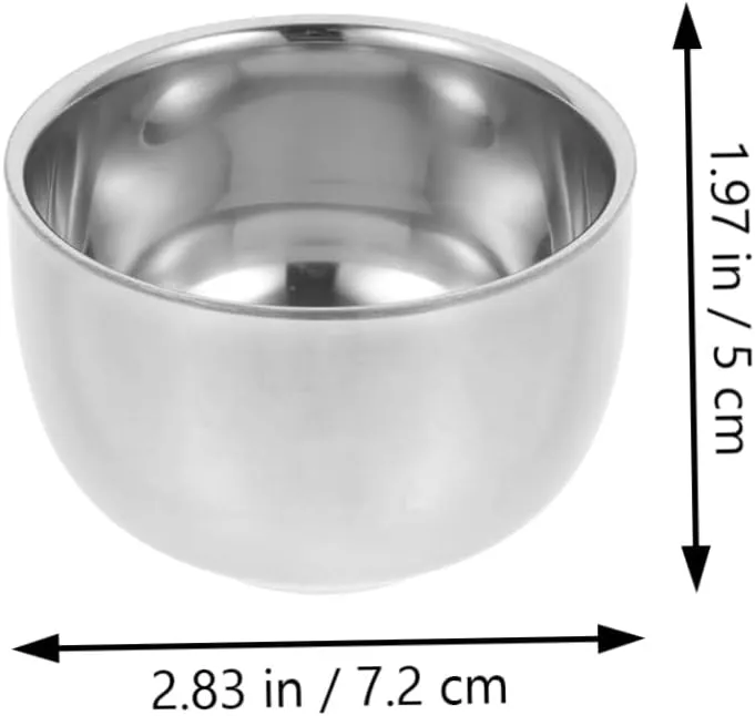 GLEAVI 3pcs Shaving Cup for Men Aluminum Shaving Bowl Shave Set High-grade Material Stable Base Perfect Present