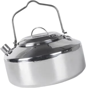 GLEAVI Outdoor Accessories Stainless Steel Water Pot Camping Tea Kettle Large Capacity Easy to Carry