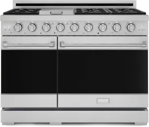 Gordon Ramsay by THOR Kitchen 48 Inch Professional Gas Range with Double Oven in Stainless Steel