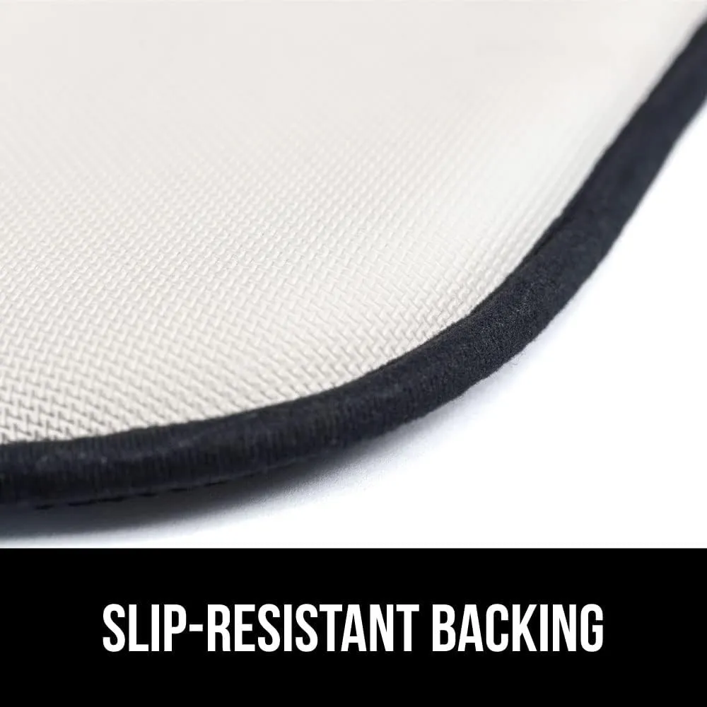 GORILLA GRIP Slip Resistant Chair Cushions, No Ties Required, Memory Foam Pads for Dining Room, Kitchen Table, Office, Rocking Chairs, Plush Seat Cover Cushion Pad, Home Decor, Set of 4 16x16, Black