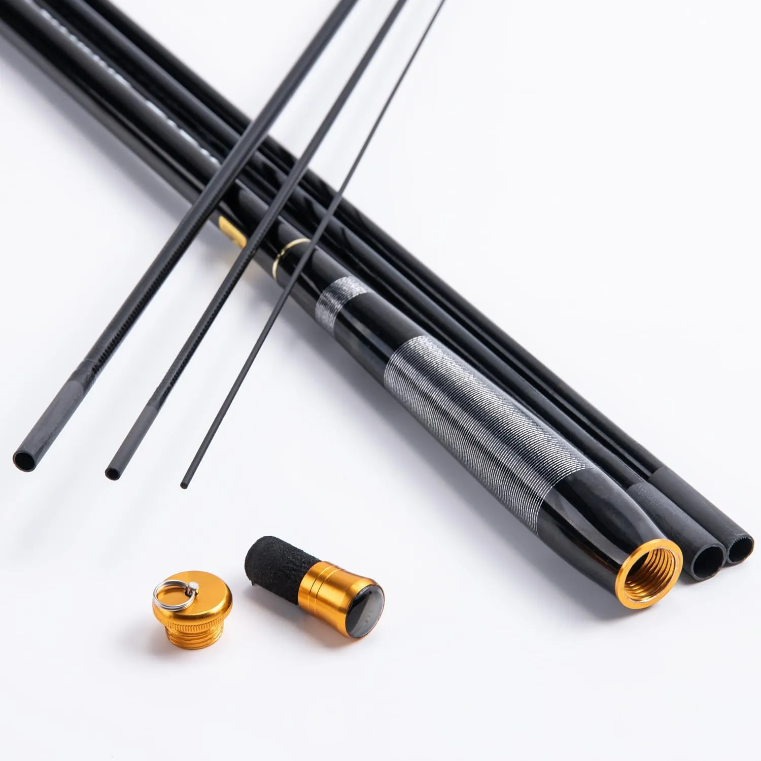 Goture Tenkara Fishing Rod Kit, Telescopic Portable Collapsible Bass Crappie Catfish Rod, 30T Carbon Fiber Inshore Stream Trout Pole, Seeker Series Fishing Pole 12 14.4 18 20.3 22.7 FT with Tip Set