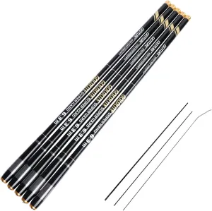 Goture//Telescopic Tenkara Fishing Rod//Ultralight Travel Fishing Rod,Portable Collapsible Bass Crappie Rod,1 Piece Carbon Fiber Inshore Stream Trout Pole 10 12 15 18 21 24 Free Tip Set(Top 3 Segment)