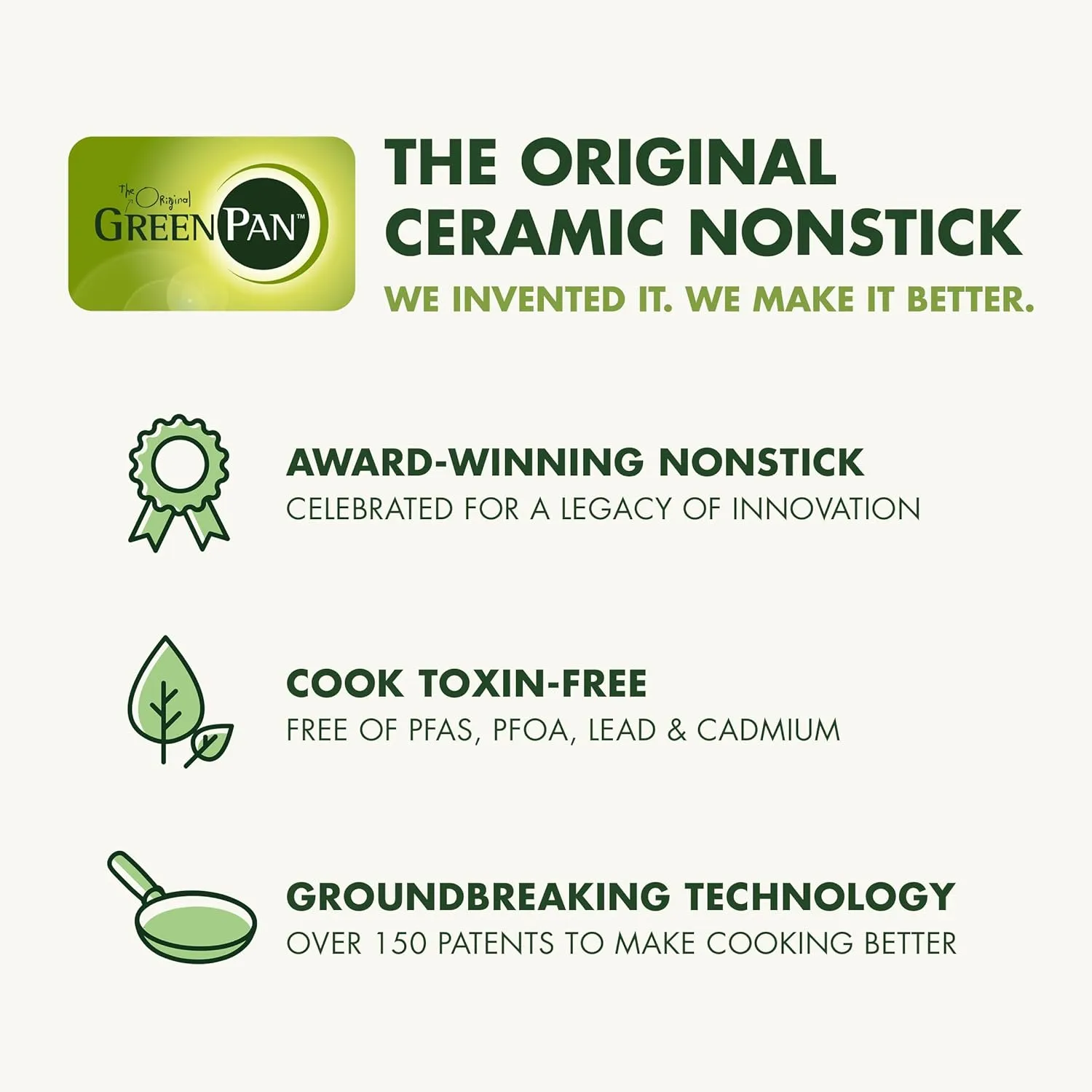 GreenPan Reserve 10 Piece Cookware Set, Non-Toxic PFAS-Free Hard Anodized Healthy Ceramic Nonstick, Stainless Steel Gold Handle, Glass Lids, Dishwasher Safe, Oven & Broiler Safe, Taupe Brown