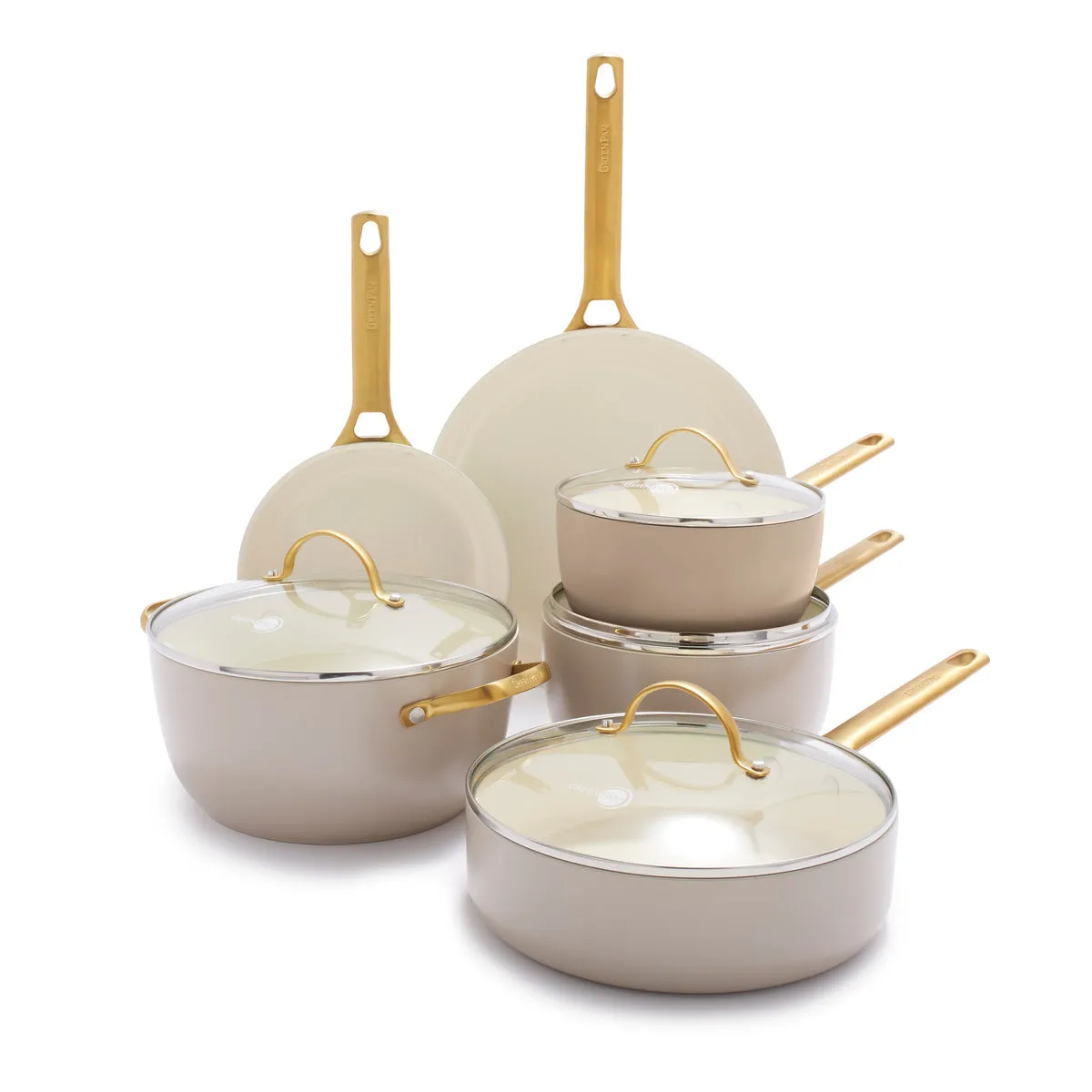 Greenpan - Reserve Cookware Set, Taupe