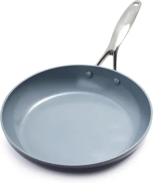 GreenPan Valencia Pro Hard Anodized Healthy Ceramic Nonstick 10" Frying Pan Skillet, PFAS-Free, Induction, Dishwasher Safe, Oven Safe, Gray
