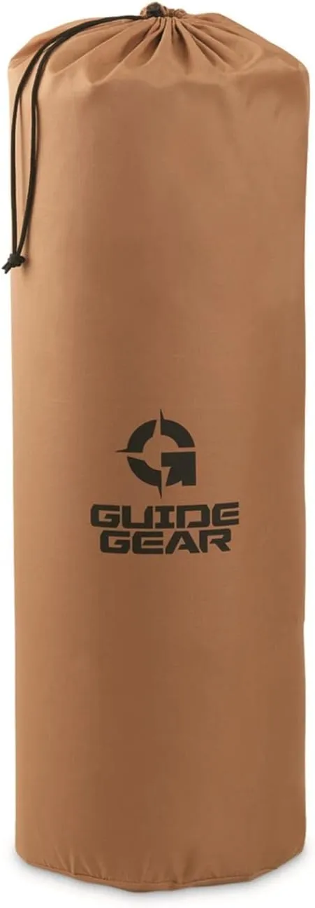 Guide Gear Self Inflating Sleeping Pad Single, 3-inch Foam Padding, Portable, Camping, Backpacking, Hunting, Tent Accessories
