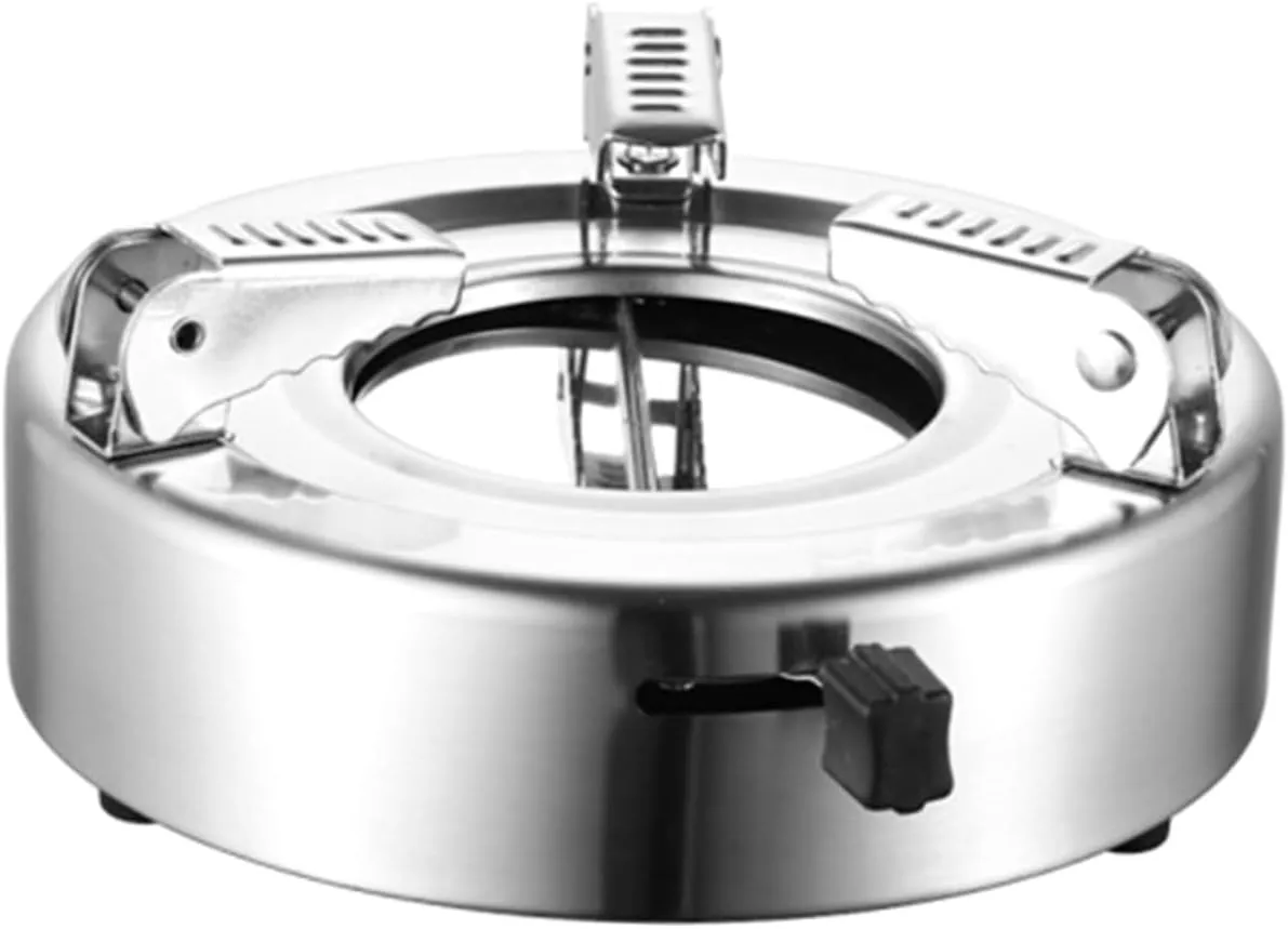 HANABASS Compact Stainless Steel Alcohol Burner Reusable Stove for Camping Supplies Lightweight Design for Easy Addition for Outdoor Use
