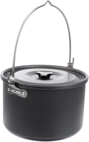 Happyyami 1pc Camping Steamer Picnic Cooking Utensil Camping Cooking Stove Buddha Stand Portable Cookware Picnic Pot Backpack Picnic Cooking Device Water Bottle Travel Kettle Aluminum Alloy