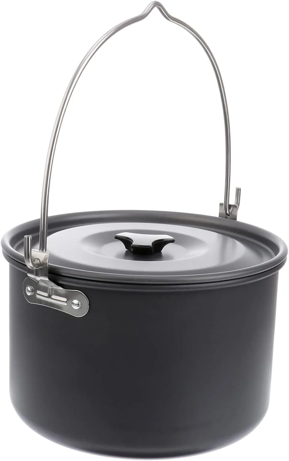 Happyyami 1pc Camping Steamer Picnic Cooking Utensil Camping Cooking Stove Buddha Stand Portable Cookware Picnic Pot Backpack Picnic Cooking Device Water Bottle Travel Kettle Aluminum Alloy