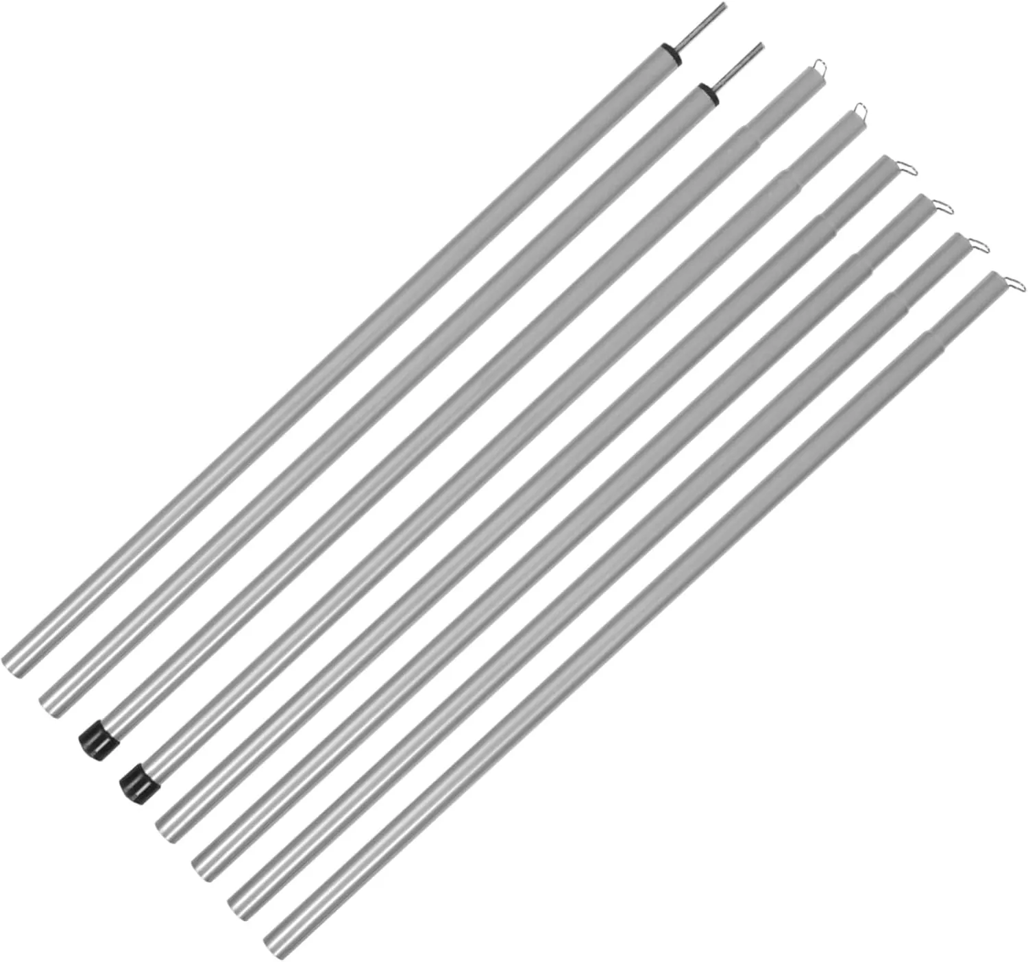 Happyyami 8Pcs Tent Rod Replacement Kit Durable Tent Poles for Camping Hiking and Outdoor Activities Resistant Tent Accessories for Support and Stability