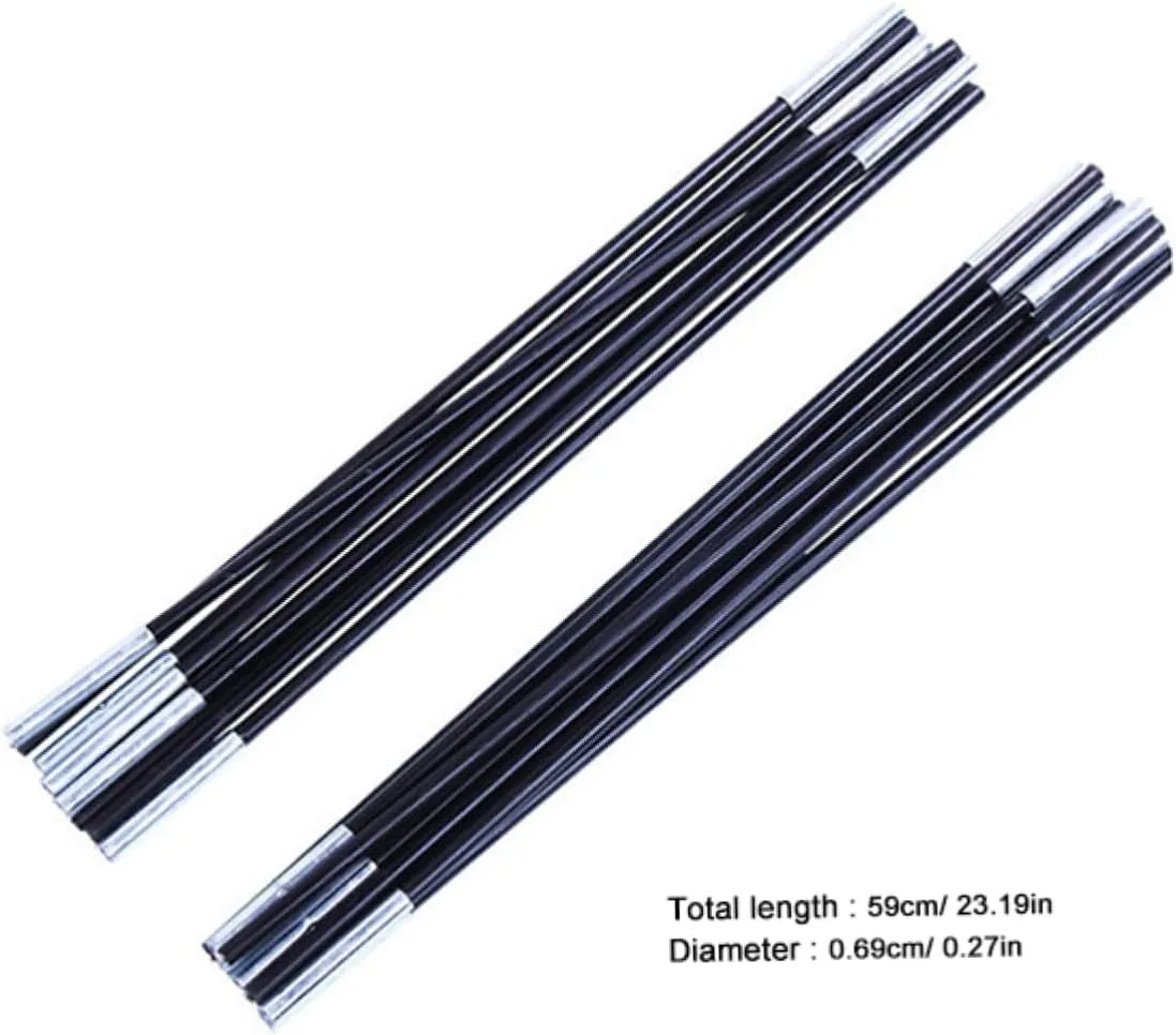 Happyyami Replacement Kit for Tent Pole Durable Fiberglass Poles Fiberglass Tent Pole Replacement Kit Tent Poles